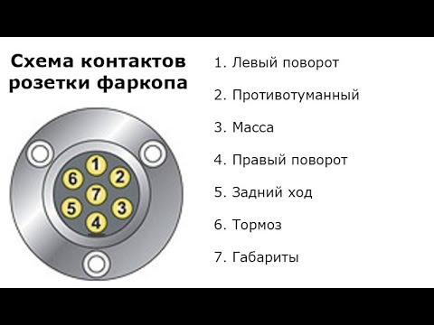 Подключение проводов розетки фаркопа