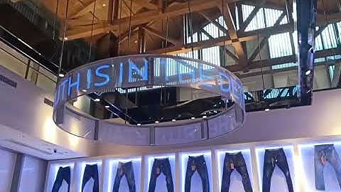 Round shape LED film transparent showcase, trimming ring shape and size skyline-20, 20mm LED film