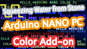 Squeezing Water from Stone 2: Color Add-on for the Arduino Nano PC