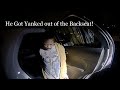 Officers forced to Remove Man from Backseat During Arrest