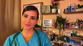 ASMR School Nurse Physical | 1 HOUR FULL BODY Exam | Lice Check, Eyes, Ears, Throat, stomach + screenshot 4