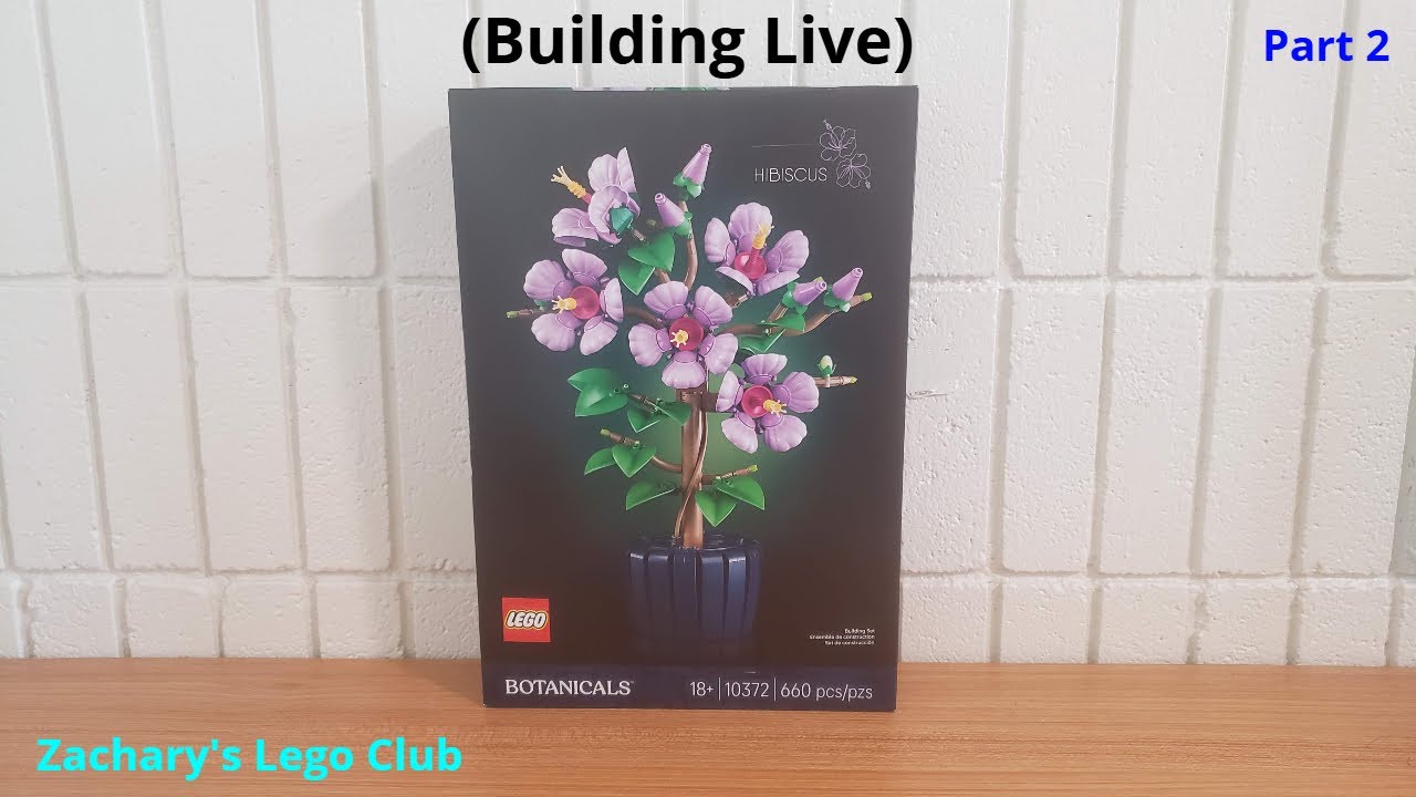 Lego Botanicals 10372 Hibiscus (Building Live, Part 2) - YouTube