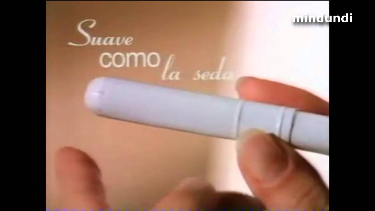 1995 Tampax Satin El tampón más fácil de usar Publicidad España