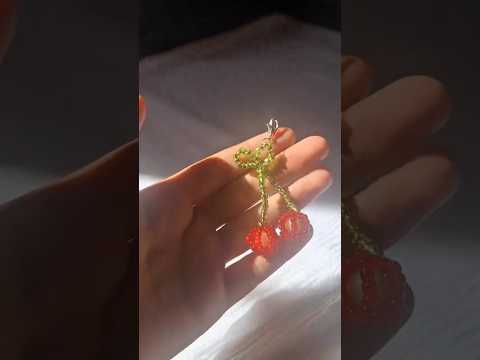 ميدالية الكرز بالخرز Cherry Medal Beads ميداليات كرز خرز اكسسوارات Accessories Medal Beads Cherry