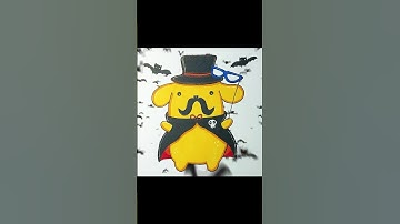 How to draw Halloween Pompompurin 💛 #pompompurin #halloween #drawing #drawfun #howtodraw #art #draw