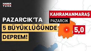 Son Daki̇ka Kahramanmaraşta 5 Büyüklüğünde Deprem