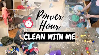 POWER HOUR CLEAN WITH ME | EXTREME CLEANING MOTIVATION | CLEANING WITH KIM 2021