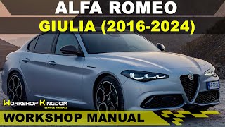 ALFA ROMEO GIULIA (2016-2024) Workshop Service Repair Manual - English - PDF Download
