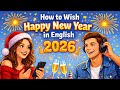 New Year Conversation in English | Boy & Girl Wishing Happy New Year #spokenenglish #happynewyear