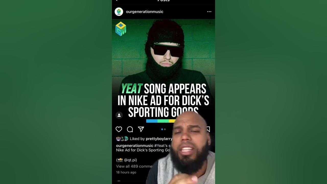 YEAT appears in #Nike & #DicksSportingGoods commercial 🏈 #OurGenerationMusic -
