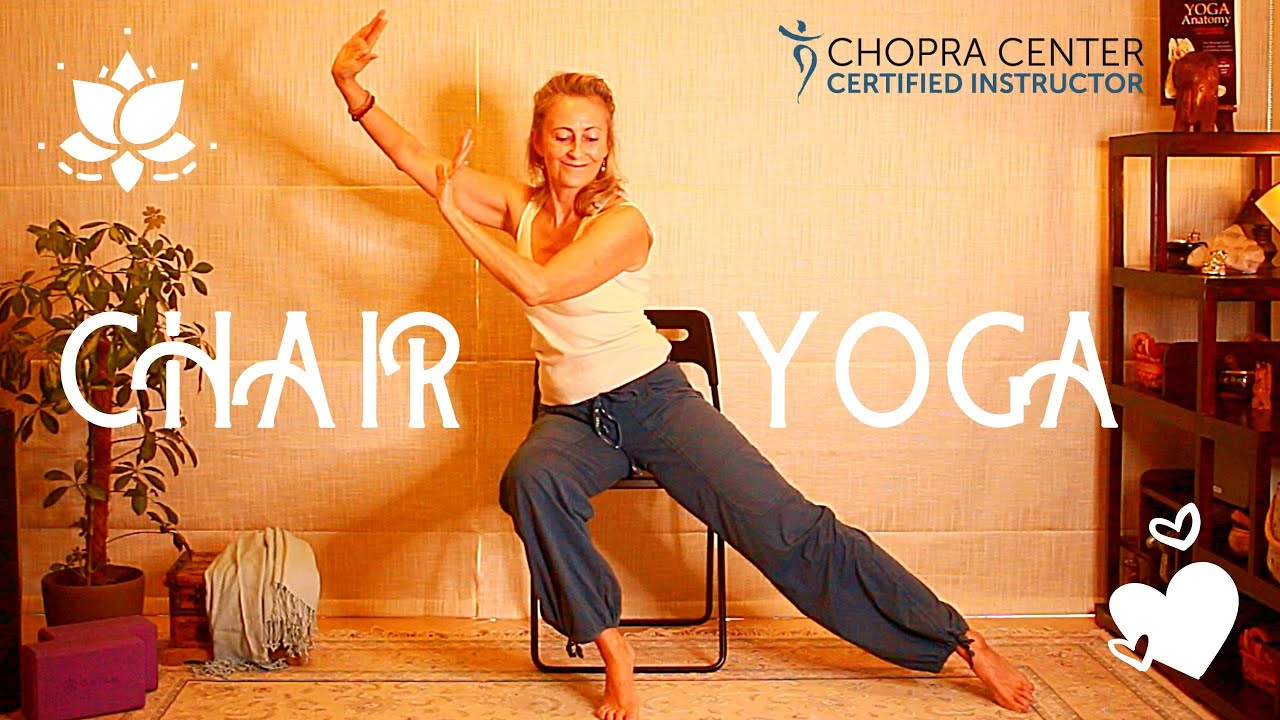 Chair Yoga for Seniors. Stretch and Strengthen, Improve Posture and