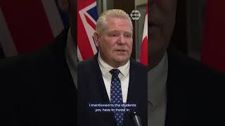 Doug Ford defends decision to cut post-secondary student grants