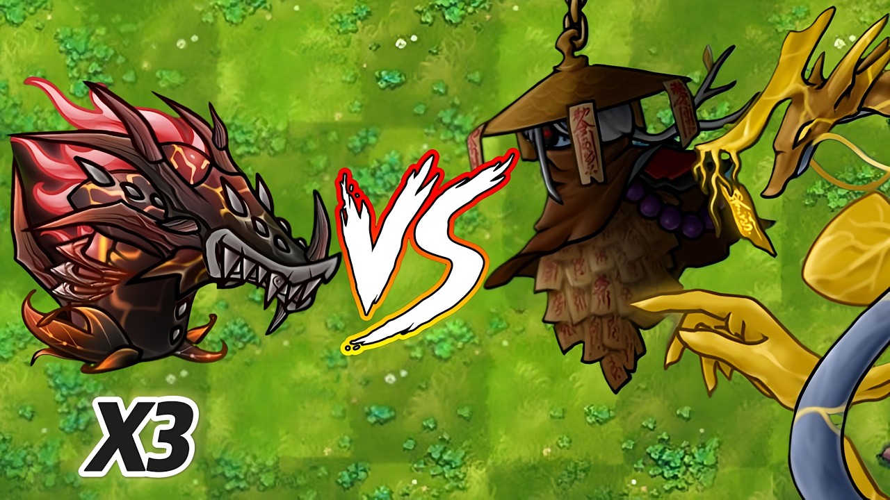 PVZ 1 Fusion 3.4.2 Challenge! 3Xultimate plant VS study extreme bone-Who Will Win?