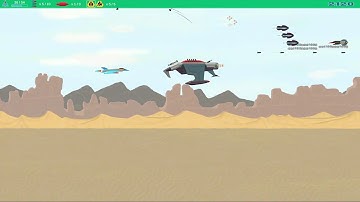 Samurai Jet game play trailer (arcade style side scrolling aerial shooter game).