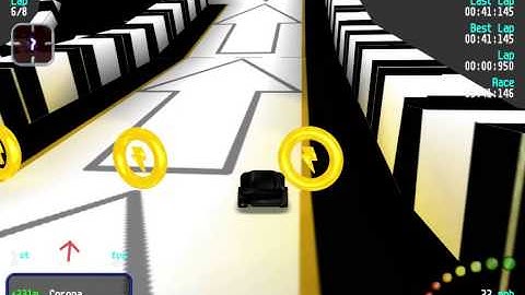 Re-Volt Custom Track Crazy Lego (Black&White) by GO_AWAY, 12 Cars 8 Laps & Pickups!