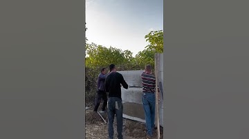 Cement board panel wall installation processឥ Good tools and machinery make work more faster