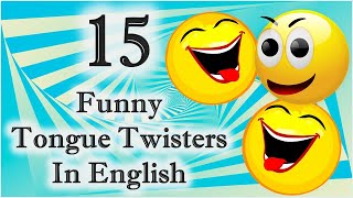 15 Funny Tongue Twisters in English | Minute to win it Challenge for friends | Zoom Game screenshot 2