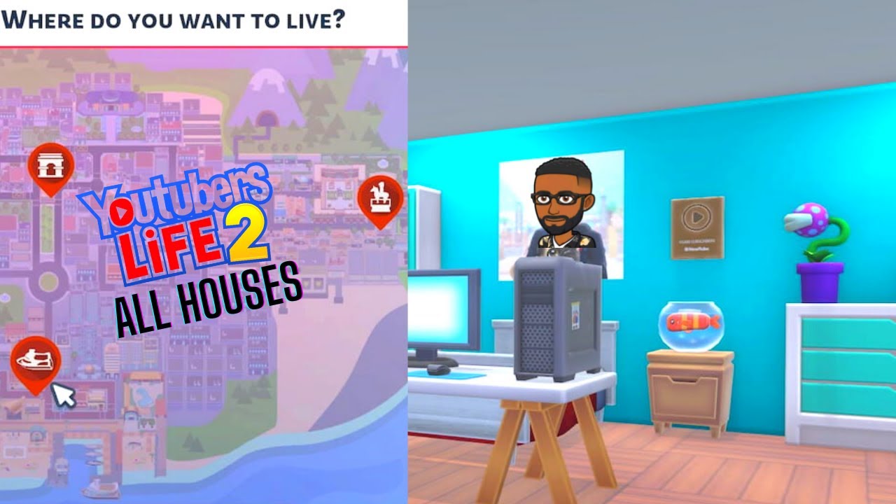 Youtubers Life 2 All Houses YouTube