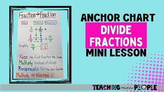 Dividing Fractions: Teaching a Mini Lesson Using a Dividing Fractions Anchor Chart