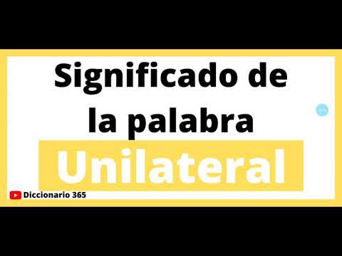Video: ¿Qué es una relación unilateral?