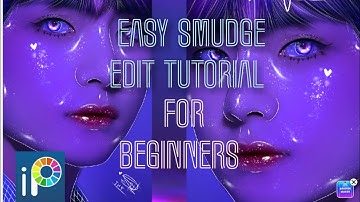 smudge edit tutorial for beginners and QR codes|easy edit|#taehyung#ibispaintx|#tutorial|#smudgeedit