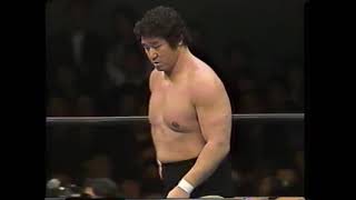 4.4.1989 - World Tag titles - Jumbo Tsuruta/Yoshiaki Yatsu [c] vs Genichiro Tenryu/Stan Hansen