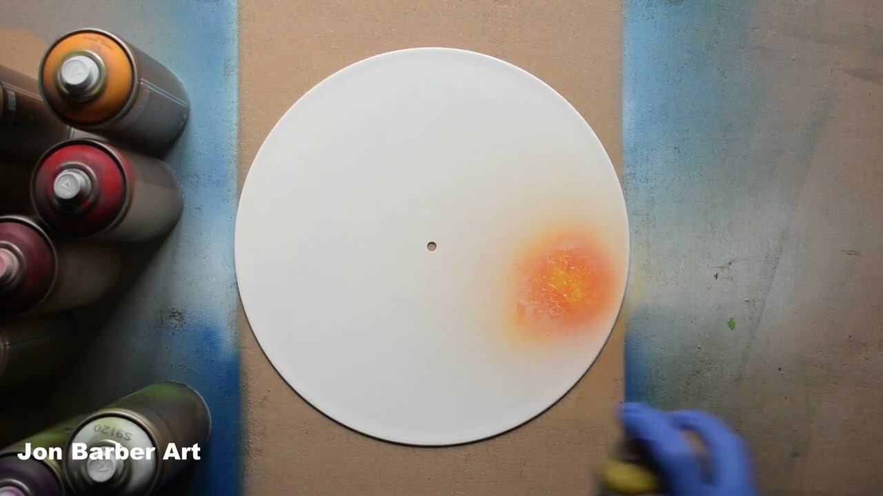 Day and Night Clock - Spray Paint Art