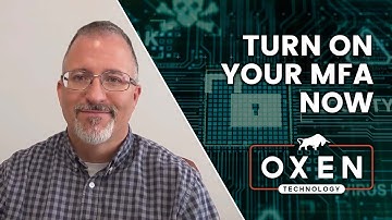 Passwords are not enough - Turn your MFA on