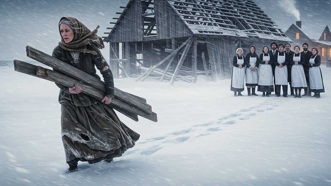 The Town Laughed as She Nailed Planks to a Ruin… Then Winter Killed Everyone But Her.