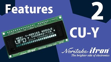 Noritake VFD: CU-Y Features Part 2 - 22x4 in 16x2 LCD Footprint