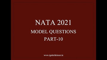 NATA 2021|MODEL QUESTIONS-PART 10 | DESIGN PRINCIPLES