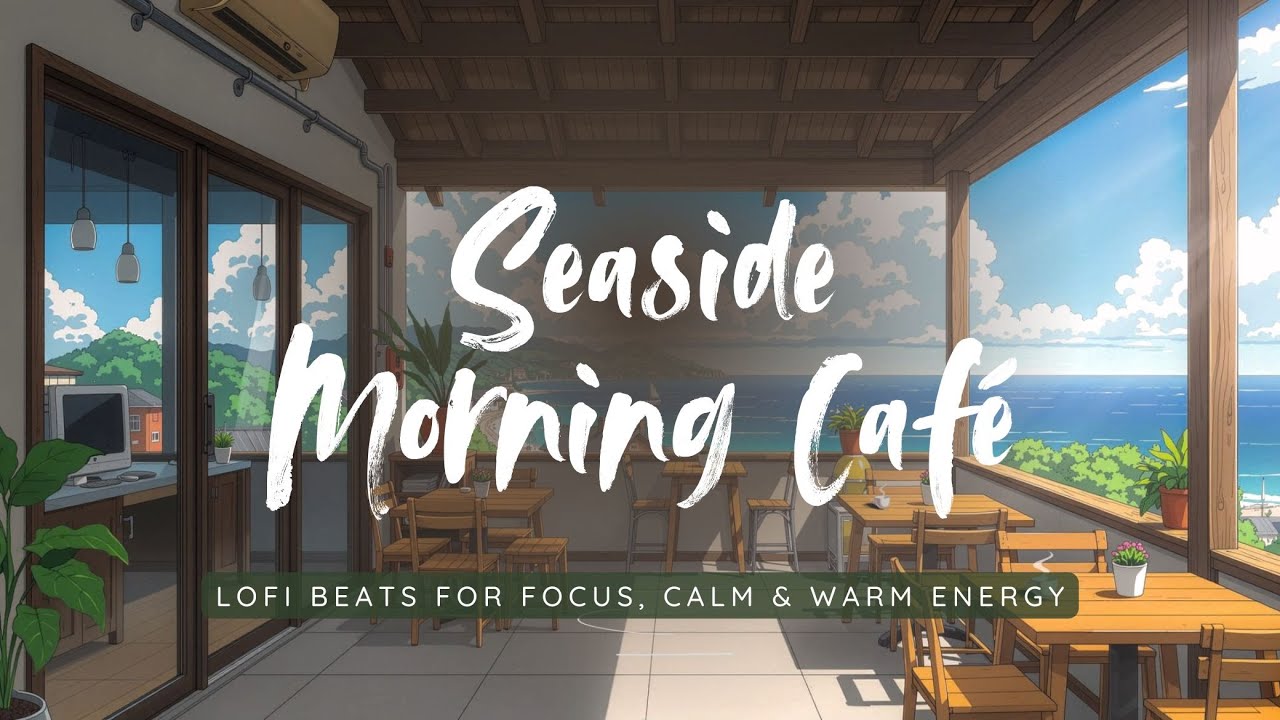 Seaside Morning Café ☀️ — Lofi Beats for Focus, Calm & Warm Energy