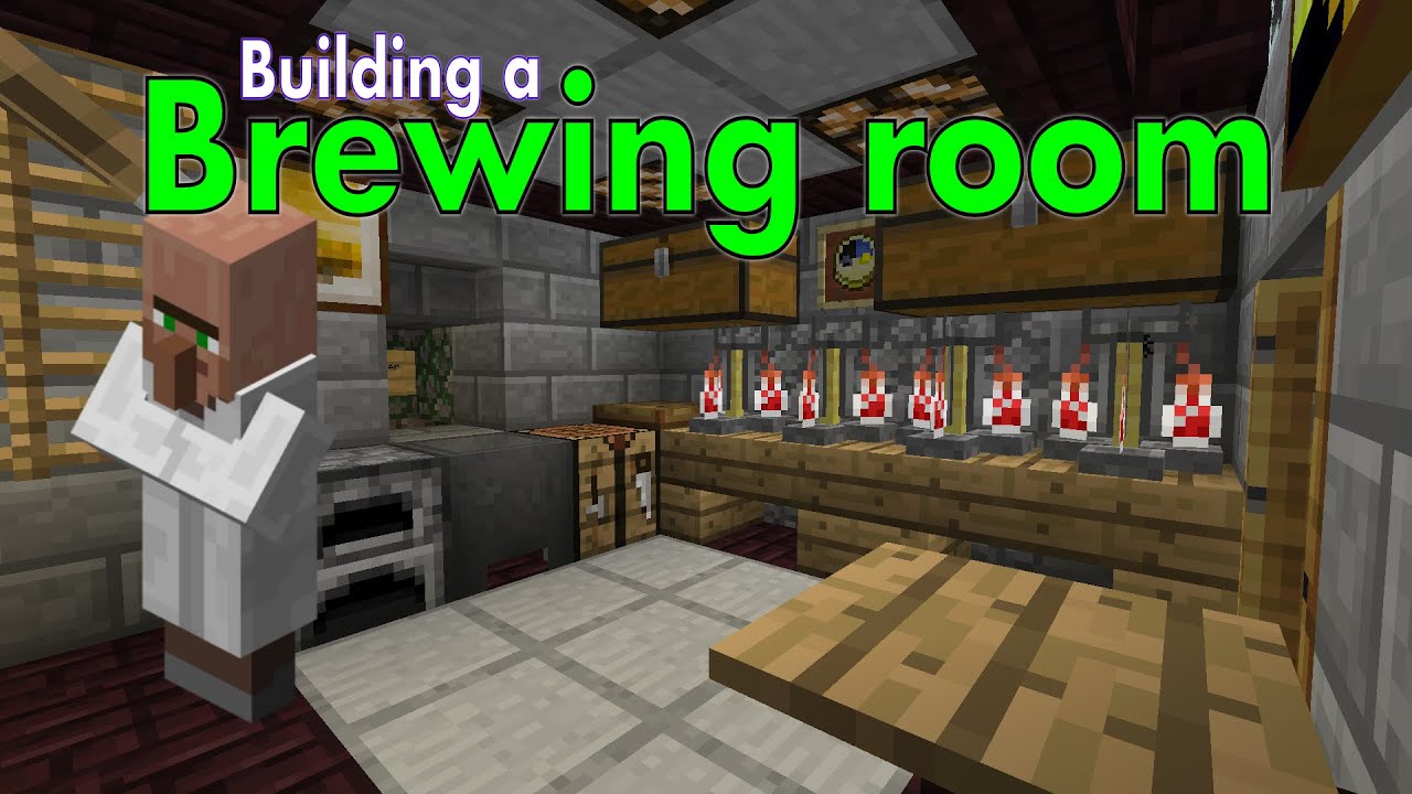 Minecraft - Building a brewing room and doing shenanigans (2013) - YouTube