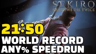 Sekiro Any% Speedrun in 21:50 (Former WR)