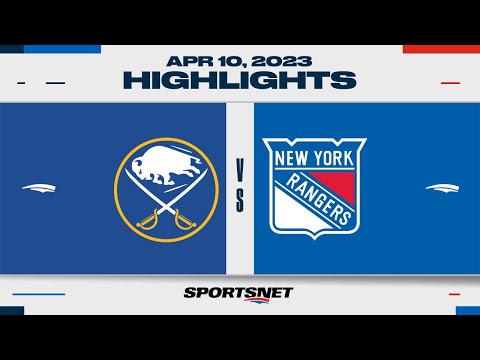 NHL Highlights | Sabres vs. Rangers - April 10, 2023