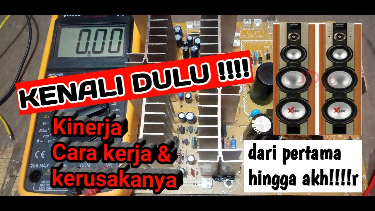 Cek tegangan speaker xbr Polytron dari cara kerja dan letak kerusakanx,,bass gila