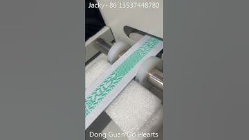 Automatic silicone dots coating printing machine onto elastic tape ribbon webbing