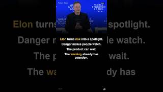Elon Turns Risk Into A Stage Light #shorts