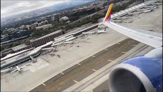 Southwest Boeing 737-800 Takeoff San Jose Norman Y. Mineta Intl. (KSJC)