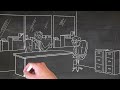 How to draw marketing office | marketing office drawing | how to draw office meeting room