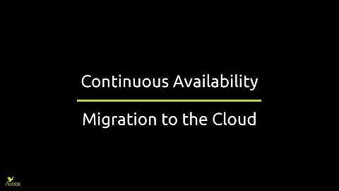NuoDB Demo: Continuous Availability & Cloud Migration