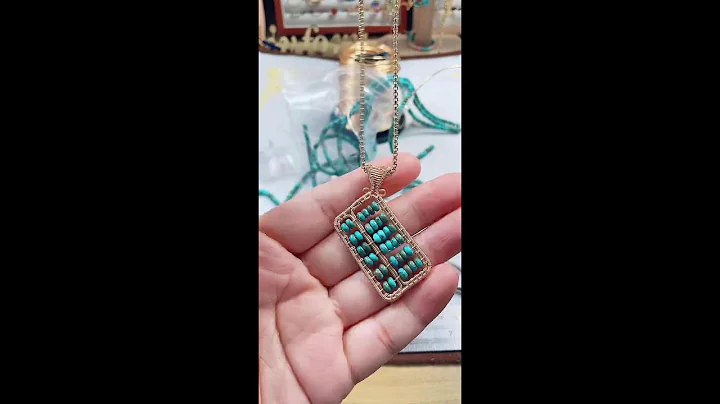 [Step by Step Tuto] How to Make a Wire Wrapping Necklace Pendant in the Shape of an Abacus