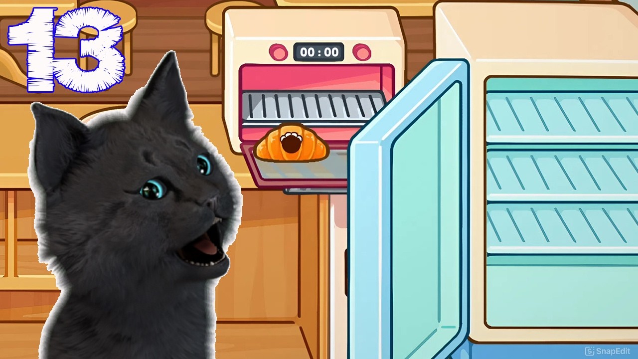 ПРОДАЛ ВСЕ КРУАССАНЫ В КАФЕ ТОЛЬКО ДЛЯ КОТОВ #13 🐱 СУПЕР КОТ  Cats & Cups