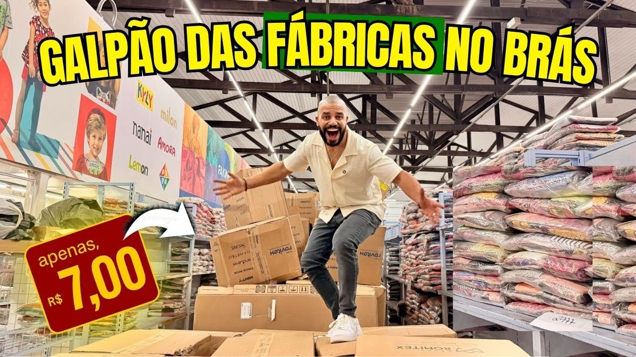 EU ACHEI | A MAIOR LOJA FÁBRICA ROUPAS Por R$7,00 MODA INFANTIL NO BRÁS ATACADO + BARATO 25 DE MARÇO