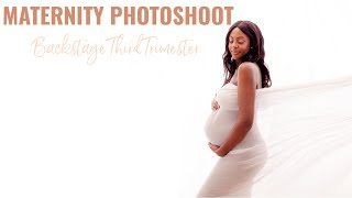 MATERNITY PHOTOSHOOT! Backstage | MakeUp | Maternity Fashion | THIRD TRIMESTER 2019