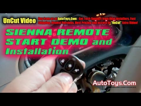 Toyota Sienna Remote Start Installation with Bypass Module Idatalink by Autotoys.com (How-To & Demo)
