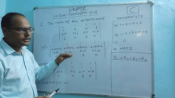 UKPSC Lecturer Exam 2018 (Mathematics) Question 1