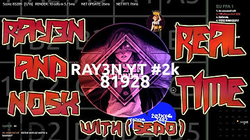 Alis.io 🔴 RAY3N , NOSX , SEDO - Realtime - 1 cell = 80k mass !!! Alis.io FFA become crazy xD