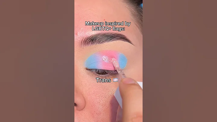 @olivia__makeup | #Pride flag makeup: Trans🏳️‍⚧️ #shorts #makeup #makeuptutorial #lgbtq #pride