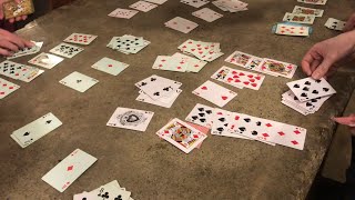 how to play NERTs (like solitaire but multiple player)